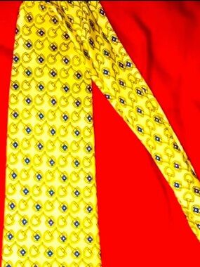 Unique Yellow Authentic Paolo Gucci Men’s Tie